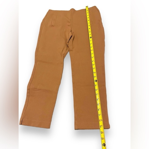 CHICOS Women's Size 0.5 Brown Stretchable, Elastic Waist Taper Leg Ankle Pants - Picture 7 of 10